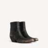 Women’s memphis bootie in black/beige Women’s memphis bootie in black/beige