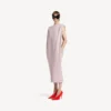 Women’s midi sack dress in dusty pink