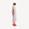 Women’s midi sack dress in dusty pink
