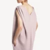 Women’s midi sack dress in dusty pink