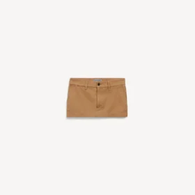 Women’s mini cotton skirt in beige