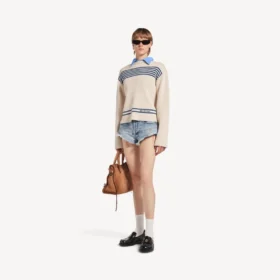 Women’s mini shorts in bleach light bleu