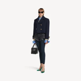 Women’s mini shorts in navy/black overdyed