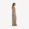 Women’s monogram pyjama pants in beige/black