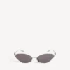 Women’s nano cat sunglasses in silver Women’s nano cat sunglasses in silver