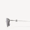 Women’s nano cat sunglasses in silver Women’s nano cat sunglasses in silver