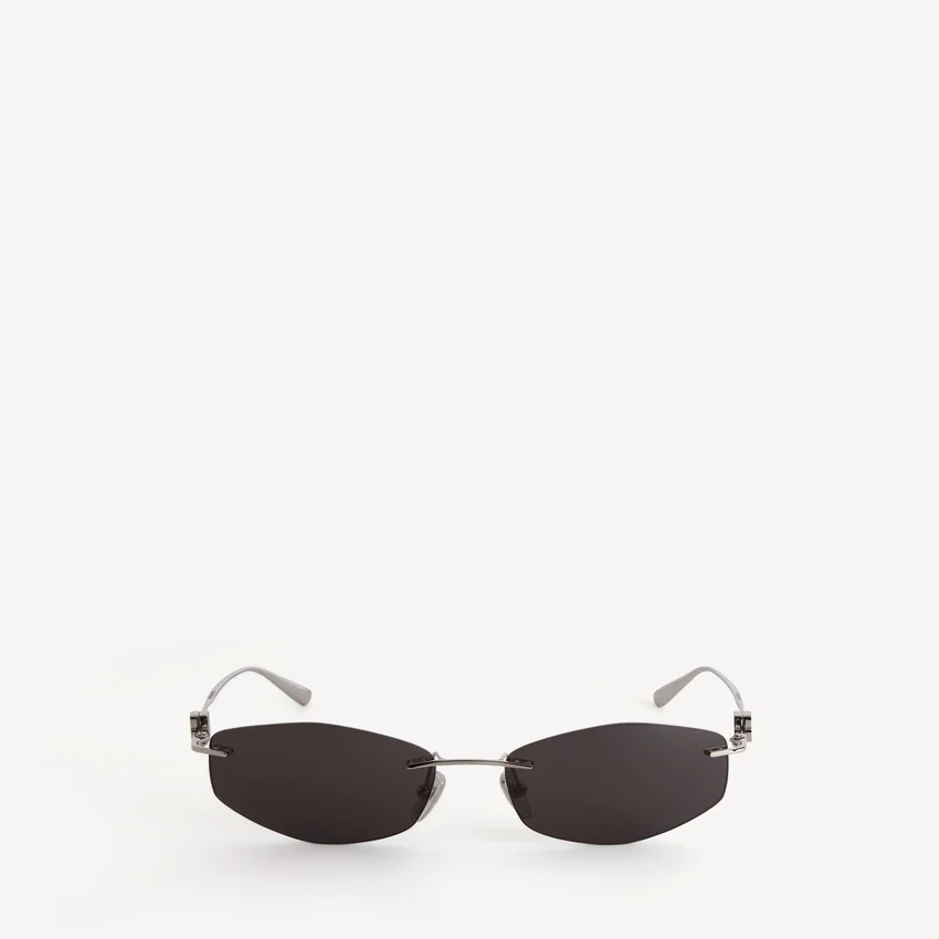 Women’s nano d-frame sunglasses in silver Women’s nano d-frame sunglasses in silver