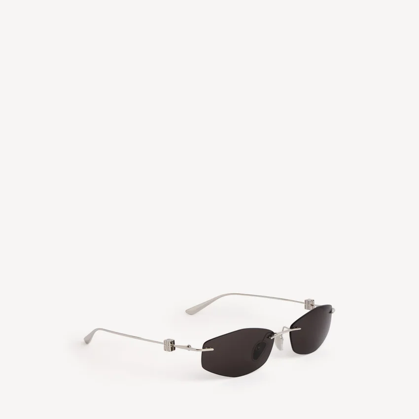 Women’s nano d-frame sunglasses in silver Women’s nano d-frame sunglasses in silver
