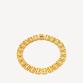 Women’s nano link necklace in gold