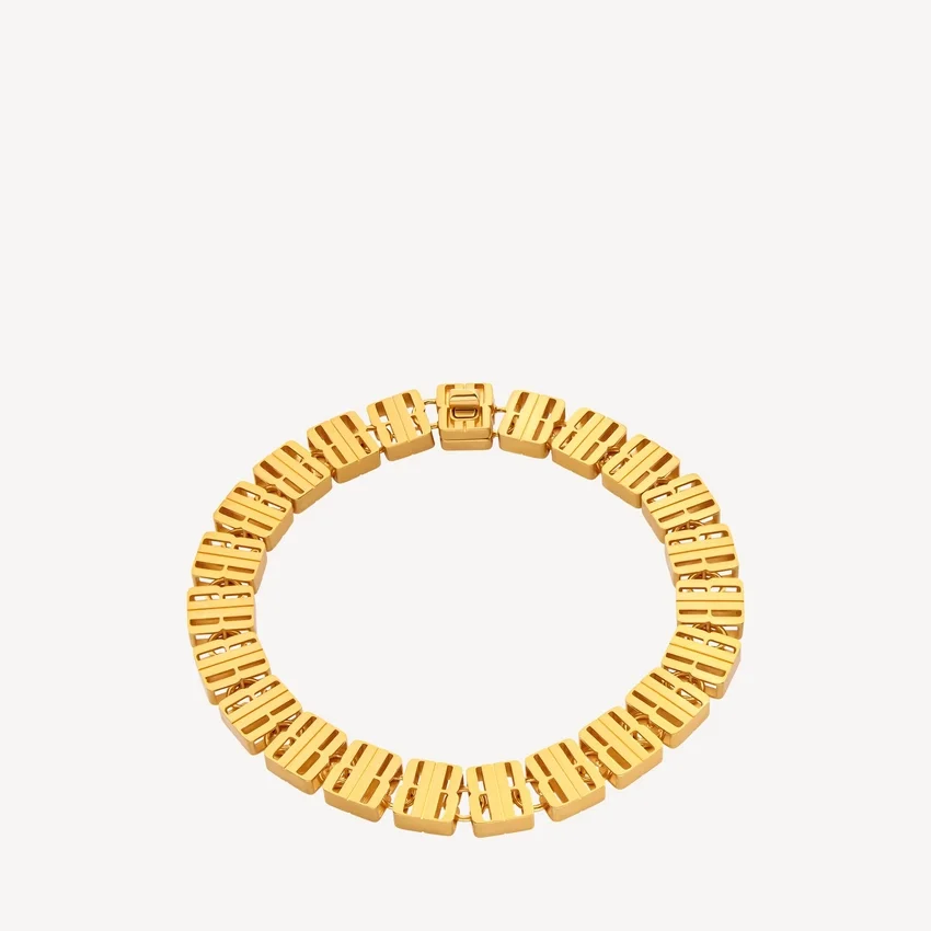 Women’s nano link necklace in gold Women’s nano link necklace in gold