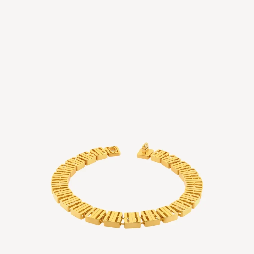 Women’s nano link necklace in gold Women’s nano link necklace in gold