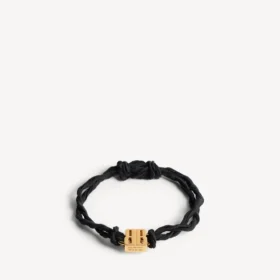 Women’s nano ribbon bb bracelet in black/shiny gold