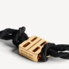 Women’s nano ribbon bb bracelet in black/shiny gold Women’s nano ribbon bb bracelet in black/shiny gold