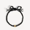 Women’s nano ribbon bb choker in black/shiny gold Women’s nano ribbon bb choker in black/shiny gold
