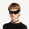Women’s nano ribbon bb choker in black/shiny gold Women’s nano ribbon bb choker in black/shiny gold