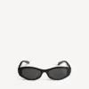 Women’s nova oval sunglasses in black