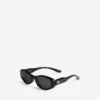 Women’s nova oval sunglasses in black