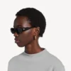 Women’s nova oval sunglasses in black