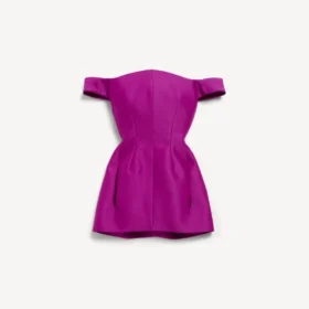 Women’s off-shoulder mini dress in purple