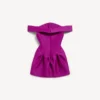 Women’s off-shoulder mini dress in purple