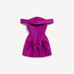 Women’s off-shoulder mini dress in purple