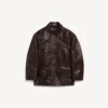 Women’s oversized carcoat in coffee