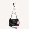 Women’s rodeo handbag small with charms in black
