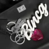 Women’s rodeo handbag small with charms in black
