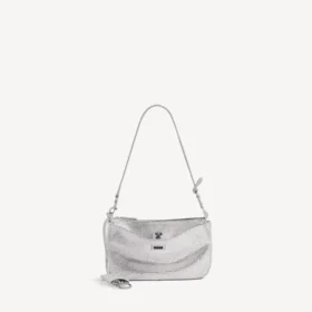 Women’s rodeo sling pochette with rhinestones in smoke grey Women’s rodeo sling pochette with rhinestones in smoke grey