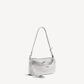 Women’s rodeo sling pochette with rhinestones in smoke grey Women’s rodeo sling pochette with rhinestones in smoke grey