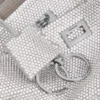 Women’s rodeo sling pochette with rhinestones in smoke grey Women’s rodeo sling pochette with rhinestones in smoke grey