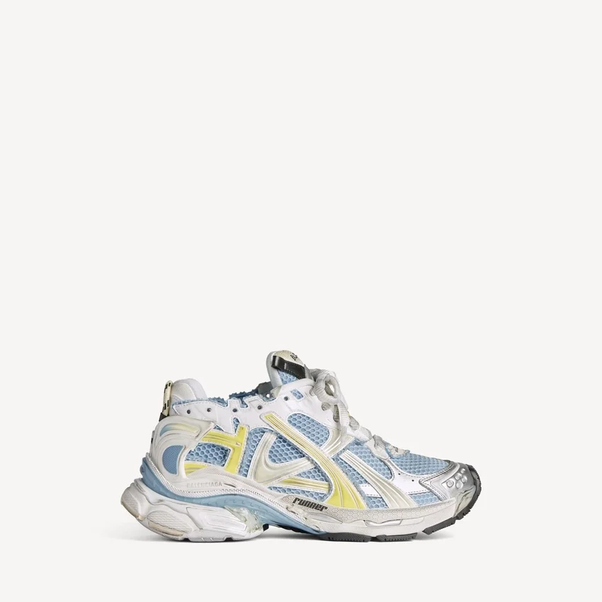 Women’s runner sneaker in blue/yellow/white Women’s runner sneaker in blue/yellow/white