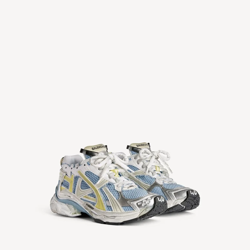 Women’s runner sneaker in blue/yellow/white Women’s runner sneaker in blue/yellow/white