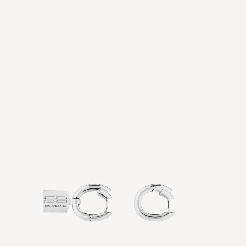 Women’s saint-germain tag earrings in shiny silver Women’s saint-germain tag earrings in shiny silver