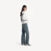 Women’s salon de couture regular fit zip-up hoodie  in white
