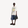 Women’s salon de couture shaped t-shirt in cream