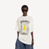 Women’s salon de couture shaped t-shirt in cream