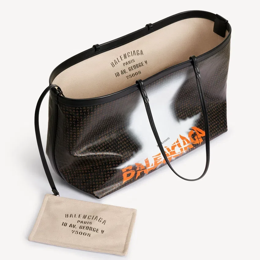 Women’s select tote bag large in black/orange Women’s select tote bag large in black/orange