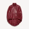 Women’s short cape in burgundy Women’s short cape in burgundy