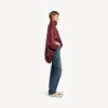 Women’s short cape in burgundy Women’s short cape in burgundy