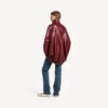 Women’s short cape in burgundy Women’s short cape in burgundy