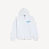 Women’s sketchy zip-up hoodie in white