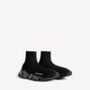 Women’s speed 2.0 full clear sole recycled knit sneaker in black