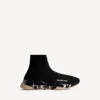 Women’s speed 2.0 full clear sole recycled knit sneaker in black/beige Women’s speed 2.0 full clear sole recycled knit sneaker in black/beige