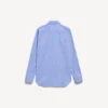Women’s striped poplin shirt in blue/navy