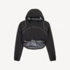 Women’s techwear cropped jacket in black Women’s techwear cropped jacket in black