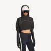 Women’s techwear cropped jacket in black Women’s techwear cropped jacket in black
