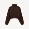 Women’s techwear tracksuit jacket in moka