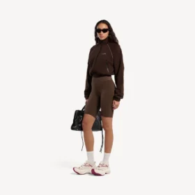 Women’s techwear tracksuit jacket in moka