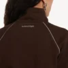 Women’s techwear tracksuit jacket in moka